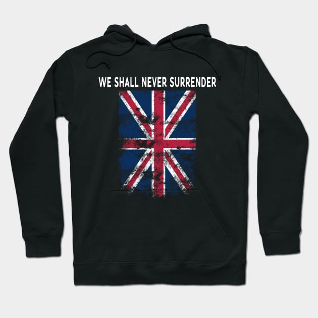 Never surrender Hoodie by oberkorngraphic